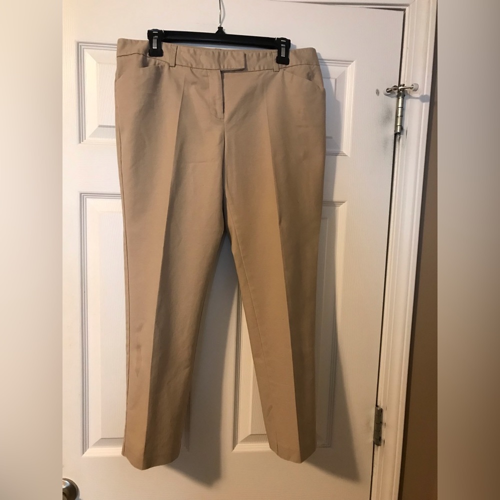 Van Heusen Straight Leg Pants in Khaki